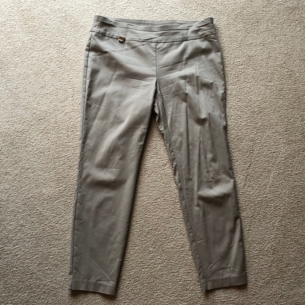 Alfani Pants Cuban Sand Beige Skinny Knit Trousers Pants Chinos Women’s Size 16S